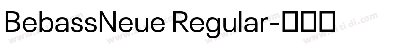 BebassNeue Regular字体转换